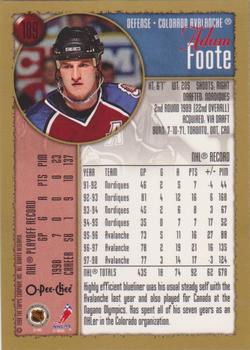 1998-99 Topps - O-Pee-Chee #189 Adam Foote Back