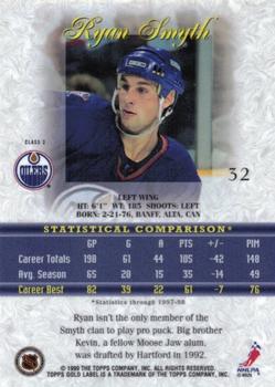 1998-99 Topps Gold Label - Class 3 #32 Ryan Smyth Back