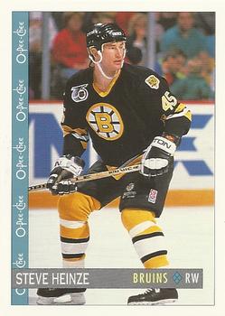 1992-93 O-Pee-Chee #92 Steve Heinze Front