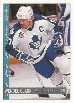 1992-93 O-Pee-Chee #96 Wendel Clark Front