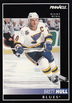 1992-93 Pinnacle #100 Brett Hull Front