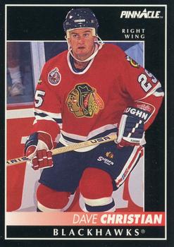 1992-93 Pinnacle #193 Dave Christian Front