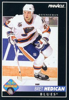 1992-93 Pinnacle #228 Bret Hedican Front