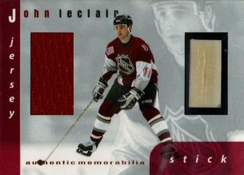 1999-00 Be a Player Memorabilia - All-Star Jersey and Stick #S-22 John LeClair Front