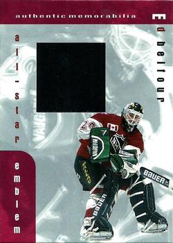 1999-00 Be a Player Memorabilia - All-Star Emblems #E-24 Ed Belfour Front