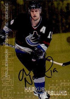 1999-00 Be a Player Millennium Signature Series - Autographs Gold #242 Markus Naslund Front