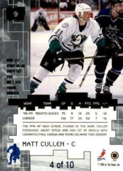 1999-00 Be a Player Millennium Signature Series - Emerald #9 Matt Cullen Back