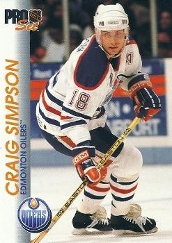 1992-93 Pro Set #56 Craig Simpson Front