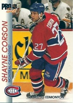 1992-93 Pro Set #89 Shayne Corson Front