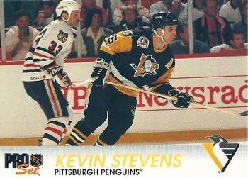 1992-93 Pro Set #140 Kevin Stevens Front