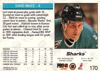 1992-93 Pro Set #170 David Bruce Back