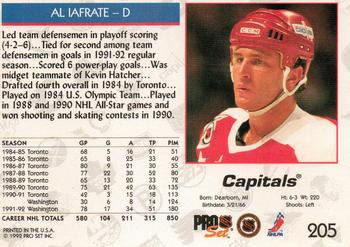 1992-93 Pro Set #205 Al Iafrate Back