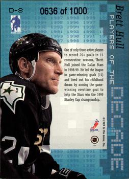 1999-00 Be a Player Millennium Signature Series - Players of the Decade #D-8 Brett Hull Back