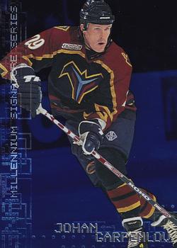 1999-00 Be a Player Millennium Signature Series - Sapphire #16 Johan Garpenlov Front
