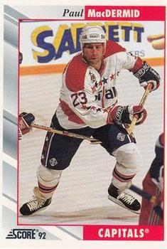 1992-93 Score #59 Paul MacDermid Front