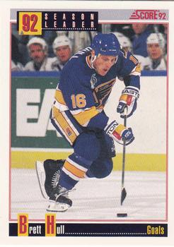 1992-93 Score #411 Brett Hull Front