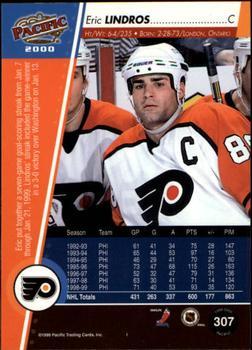 1999-00 Pacific - Copper #307 Eric Lindros Back