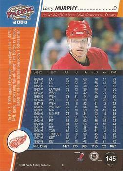 1999-00 Pacific - Gold #145 Larry Murphy Back