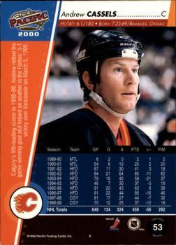 1999-00 Pacific - Premiere Date #53 Andrew Cassels Back