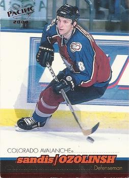 1999-00 Pacific - Red #113 Sandis Ozolinsh Front