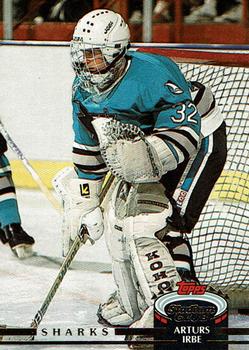 1992-93 Stadium Club #131 Arturs Irbe Front