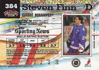 1992-93 Stadium Club #384 Steven Finn Back