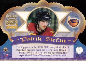 1999-00 Pacific Crown Royale - Limited Series #9 Patrik Stefan Back