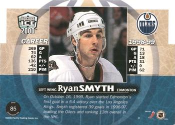 1999-00 Pacific Dynagon Ice - Copper #85 Ryan Smyth Back