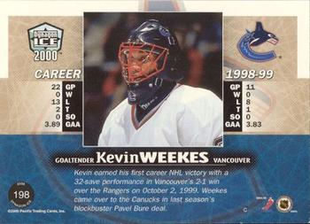 Kevin Weekes Signed New York Rangers Trading Card Sized Mini Photo