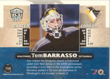 1999-00 Pacific Dynagon Ice - Premiere Date #158 Tom Barrasso Back