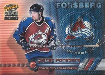 1999-00 Pacific Paramount - Hall of Fame Bound #4 Peter Forsberg Front