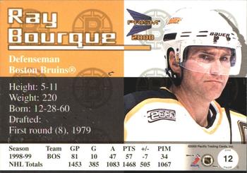 1999-00 Pacific Prism - Holographic Gold #12 Ray Bourque Back