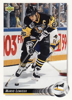 1992-93 Upper Deck #26 Mario Lemieux Front