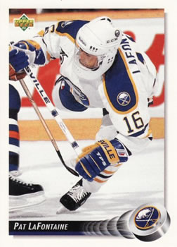 1992-93 Upper Deck #165 Pat LaFontaine Front