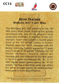 1992-93 Upper Deck - Calder Candidates #CC15 Keith Tkachuk Back