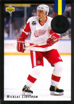 1992-93 Upper Deck - Euro Stars #E9 Nicklas Lidstrom Front