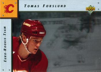 1992-93 Upper Deck - Euro-Rookie Team Holograms #ERT6 Tomas Forslund Front