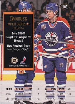 1993-94 Donruss #108 Louie DeBrusk Back