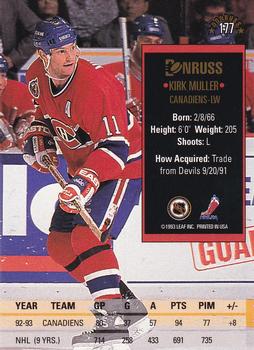 1993-94 Donruss #177 Kirk Muller Back