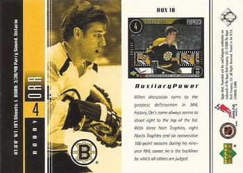 1999-00 Upper Deck PowerDeck - Auxiliary #AUX18 Bobby Orr Back