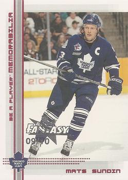 2000-01 Be a Player Memorabilia - NHL All-Star Fantasy Ruby #296 Mats Sundin Front