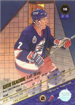 1993-94 Leaf #105 Keith Tkachuk Back