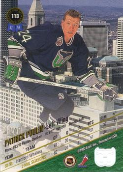 1993-94 Leaf #113 Patrick Poulin Back