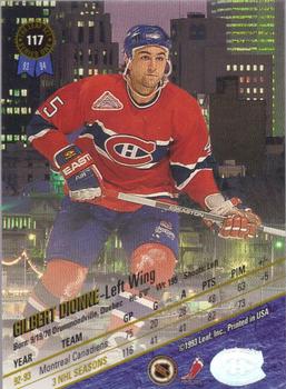 1993-94 Leaf #117 Gilbert Dionne Back