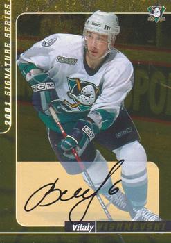 2000-01 Be a Player Signature Series - Autographs Gold #161 Vitaly Vishnevski Front