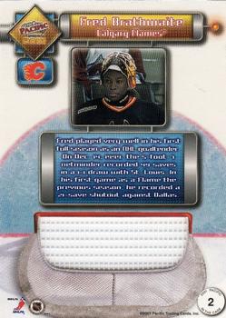2000-01 Pacific - In the Cage Net-Fusions #2 Fred Brathwaite Back