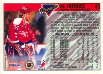 1993-94 O-Pee-Chee Premier #45 Al Iafrate Back