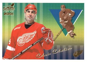 2000-01 Pacific Aurora - Pinstripes #48 Chris Chelios Front