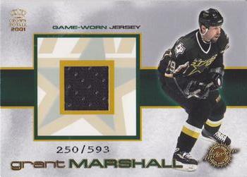 2000-01 Pacific Crown Royale - Game-Worn Jerseys #10 Grant Marshall Front