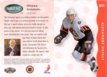 1993-94 Parkhurst - Cherry's Playoff Heroes #D11 Alexandre Daigle Back